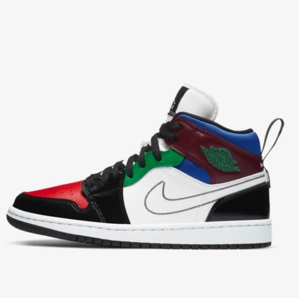 Women's Air Jordan 1 Mid SE Multi-Color Sneakers